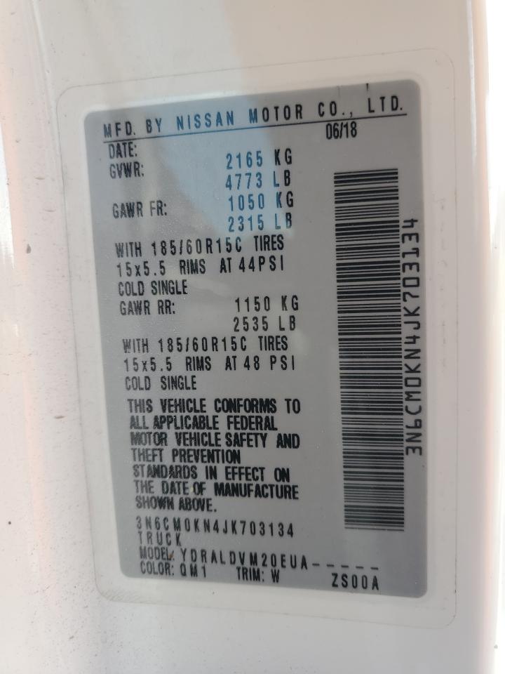 3N6CM0KN4JK703134 NISSAN NV 2018
