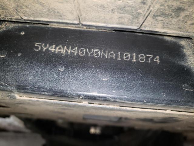 2022 YAMAHA YXE1000 5Y4AN40Y0NA101874