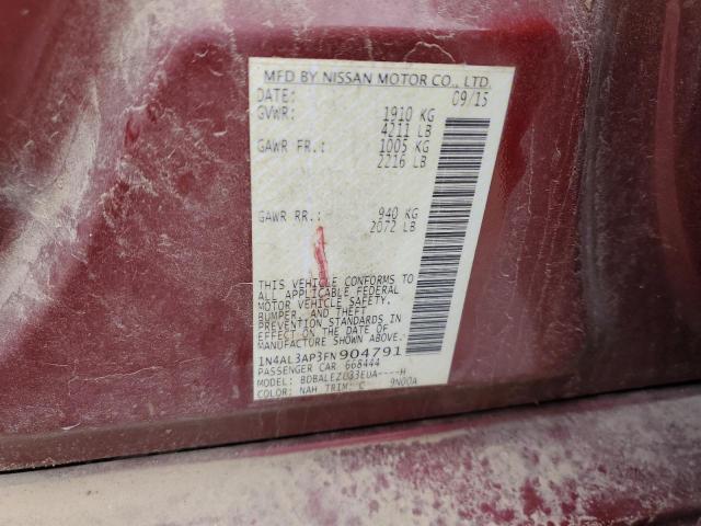 1N4AL3AP3FN904791 Nissan ALTIMA 2.5