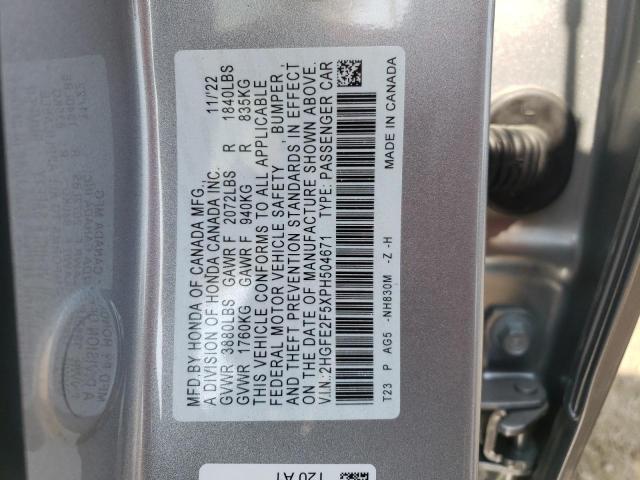 2HGFE2F5XPH504671 HONDA CIVIC 2023