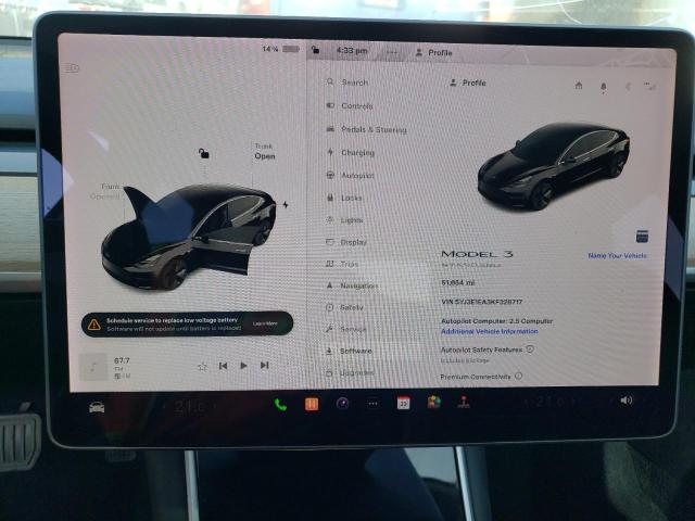 5YJ3E1EA3KF328717 Tesla MODEL 3