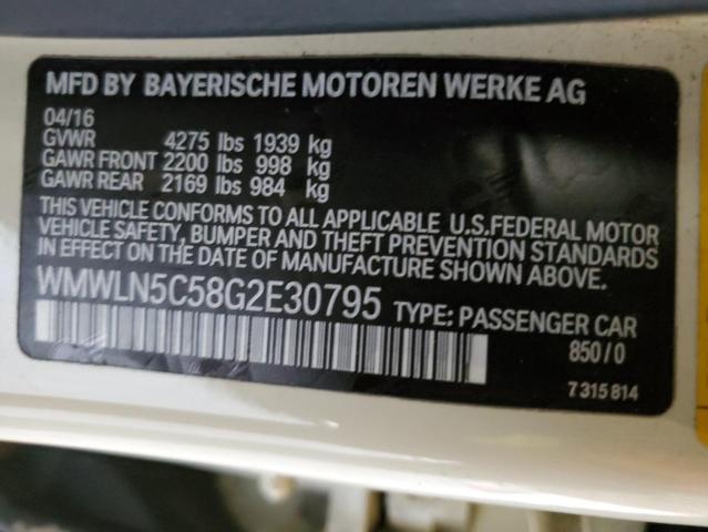 WMWLN5C58G2E30795 Mini COOPER CLUBMAN