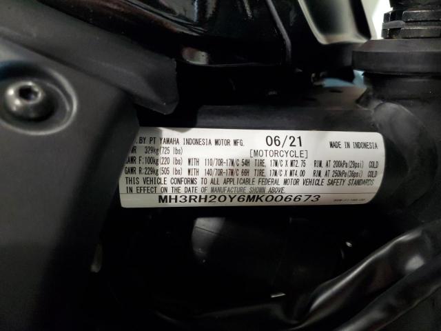 2021 YAMAHA MT-03 MH3RH20Y6MK006673