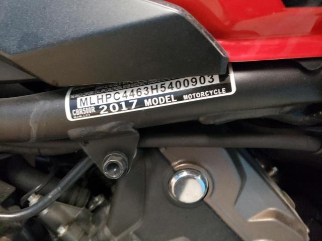 2017 HONDA CBR500 R MLHPC4463H5400903
