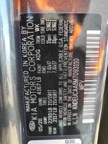 KNDEUCAA8M7093110 KIA SELTOS S