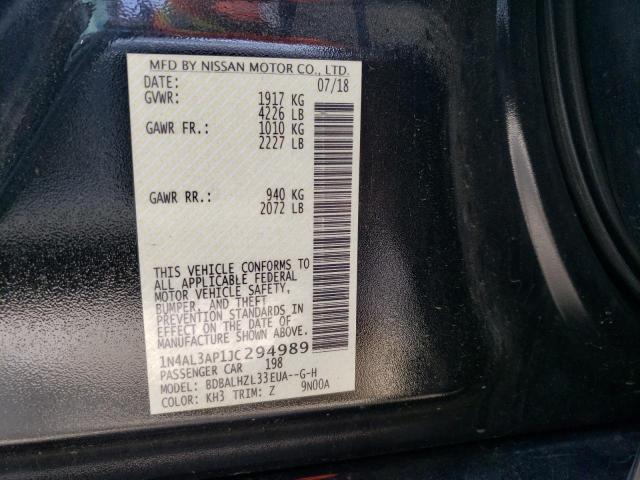 1N4AL3AP1JC294989 Nissan ALTIMA 2.5