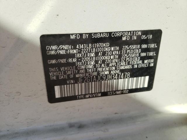 JF2GTAJC9JH347478 Subaru Crosstrek Limited