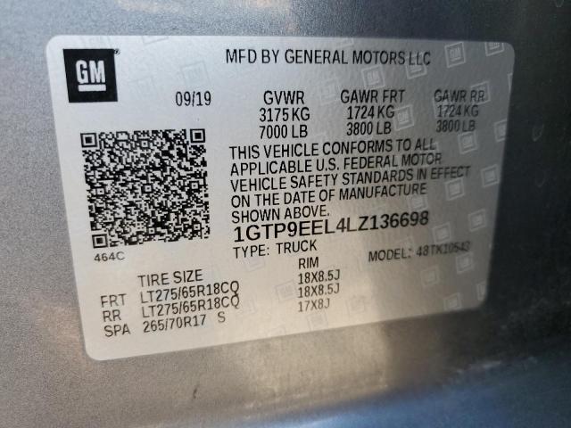 1GTP9EEL4LZ136698 GMC Sierra K1500 At4