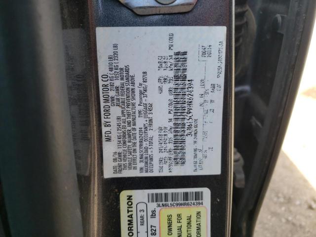 3LN6L5C99HR624394 Lincoln MKZ SELECT