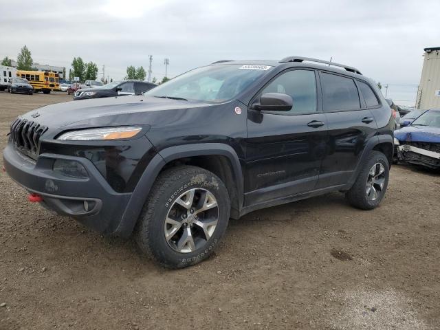 Salvage cars for sale from Copart Rocky View County, AB: 2016 Jeep Cherokee Trailhawk