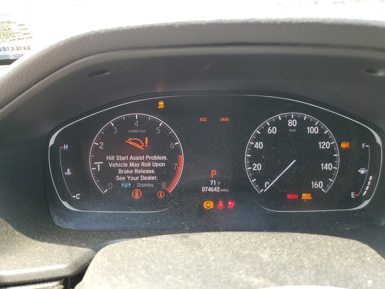 1HGCV1F37KA051287 HONDA ACCORD 2019