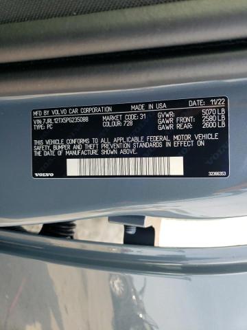 2023 VOLVO S60 ULTIMA 7JRL12TX5PG235088