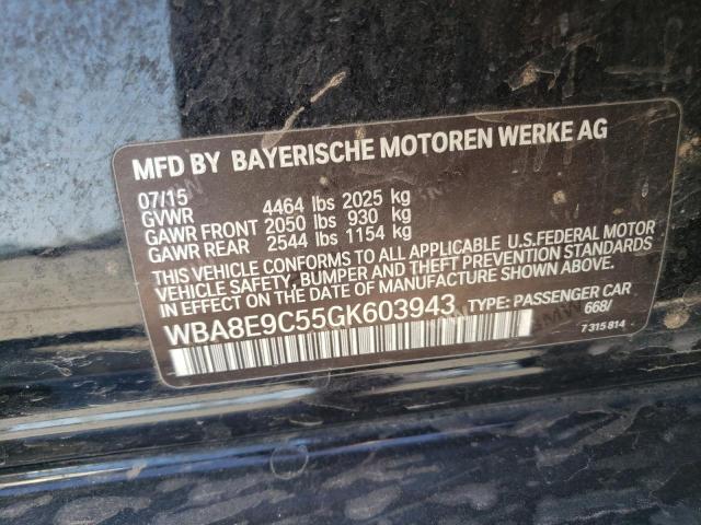 WBA8E9C55GK603943 BMW 328 I Sulev