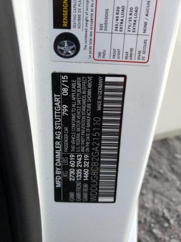 WDDUG8CB2GA215110 Mercedes-Benz S 550