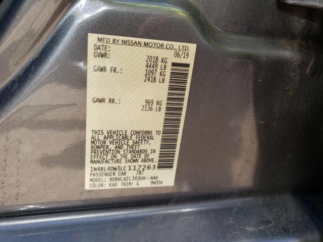 1N4BL4DW3LC117263 Nissan ALTIMA SV