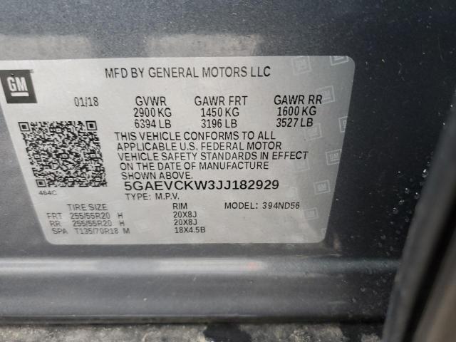 2018 BUICK ENCLAVE AV - 5GAEVCKW3JJ182929