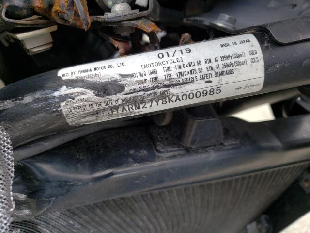 2019 YAMAHA MT07 C JYARM27Y8KA000985