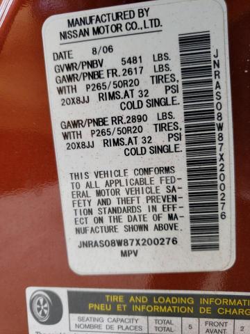 2018 INFINITI FX35 - JNRAS08W87X200276