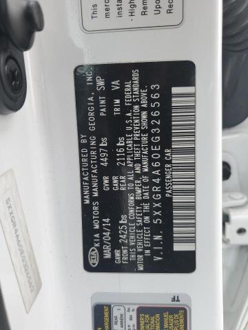 5XXGR4A60EG326563 KIA OPTIMA SX