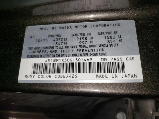 JM1BM1X30G1301469 Mazda 3 Grand Touring