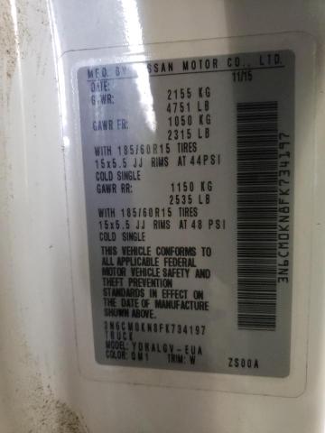 3N6CM0KN8FK734197 Nissan NV200 2.5S