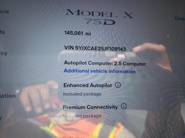 5YJXCAE25JF109143 Tesla MODEL X