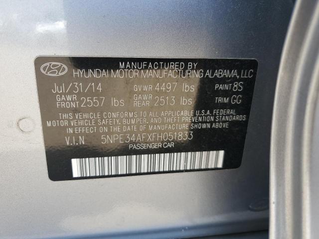 5NPE34AFXFH051833 Hyundai Sonata Sport