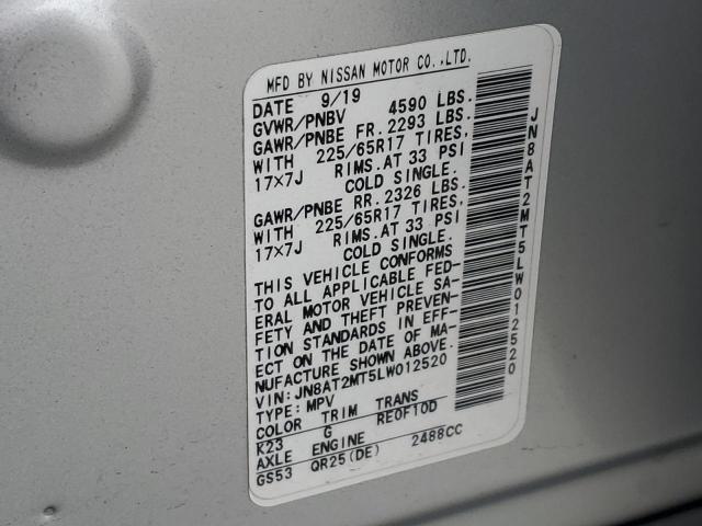 JN8AT2MT5LW012520 Nissan ROGUE S
