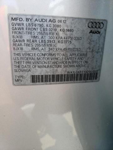 WA1LGAFE1DD001202 2013 AUDI Q7, photo no. 13