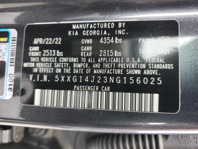 5XXG14J23NG156025 KIA K5 LXS