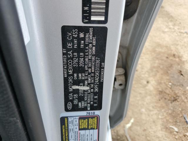 3KPF24AD5KE010367 KIA FORTE FE