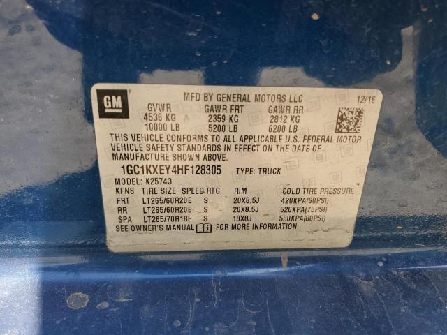2017 CHEVROLET SILV2500 2 - 1GC1KXEY4HF128305