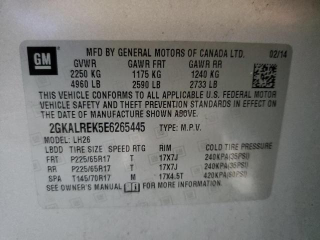 2GKALREK5E6265445 GMC Terrain Sle