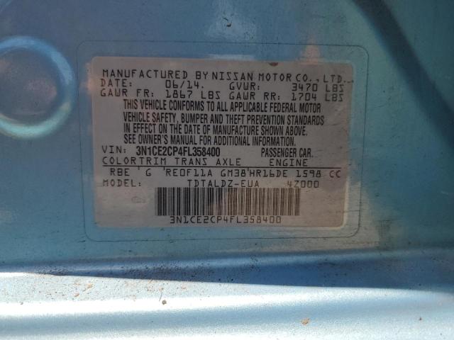 3N1CE2CP4FL358400 Nissan Versa Note S
