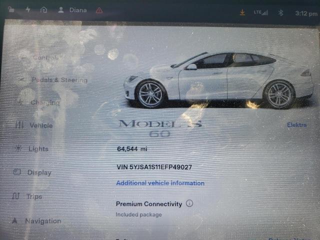 5YJSA1S11EFP49027 Tesla MODEL S
