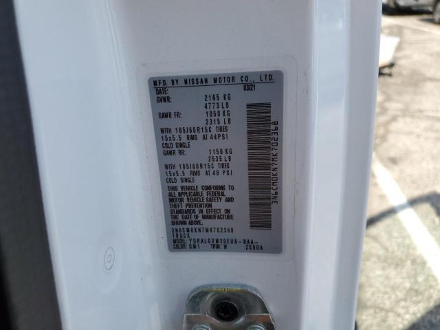 3N6CM0KN7MK702368 Nissan NV200 2.5S