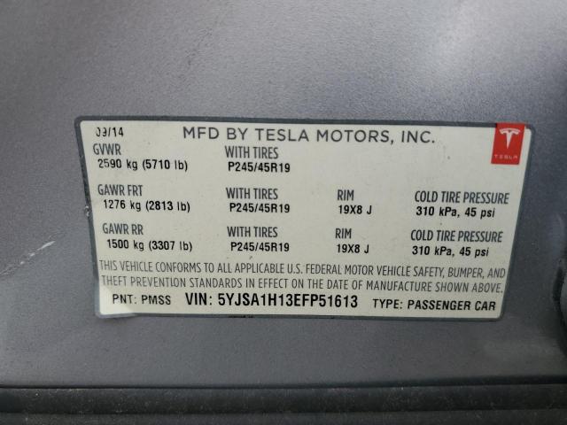 5YJSA1H13EFP51613 Tesla MODEL S