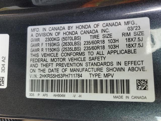 2023 HONDA CR-V SPORT - 2HKRS5H53PH711784