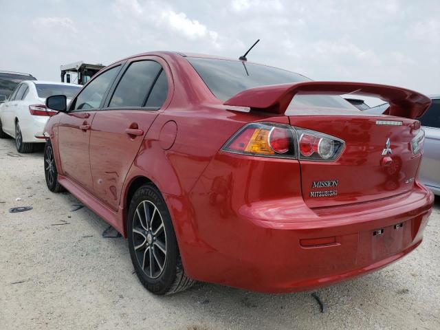 VIN: JA32U2FU1HU012289 Auction: COPART Lot: 50974213 Location: TX - SAN ANTONIO JA32U2FU1HU012289 MITSUBISHI LANCER 2017 RED Photo 2