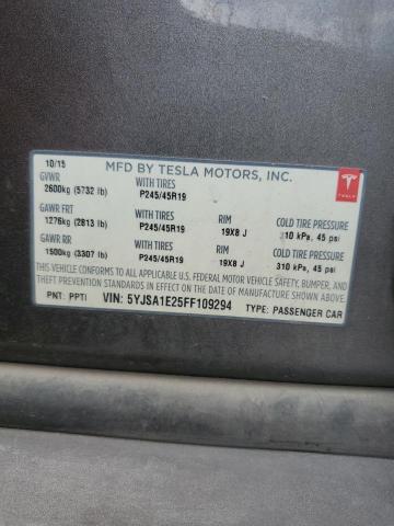 5YJSA1E25FF109294 Tesla MODEL S