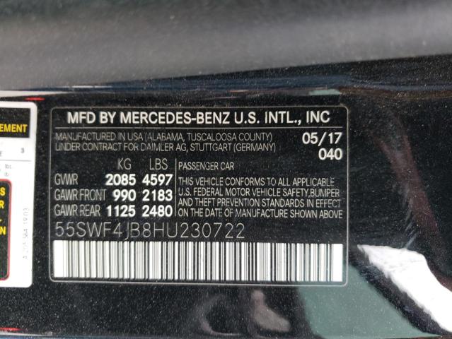 55SWF4JB8HU230722 Mercedes-Benz C 300