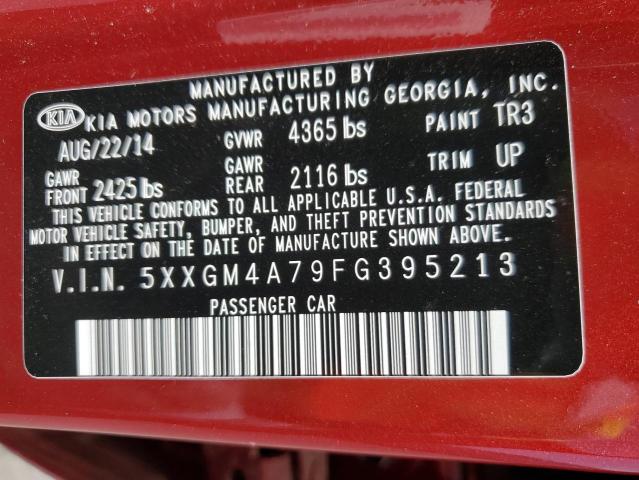 5XXGM4A79FG395213 KIA Optima Lx