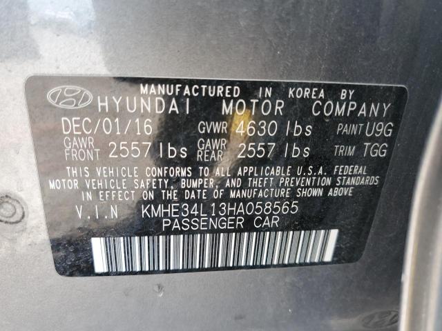 KMHE34L13HA058565 Hyundai SONATA HYBRID