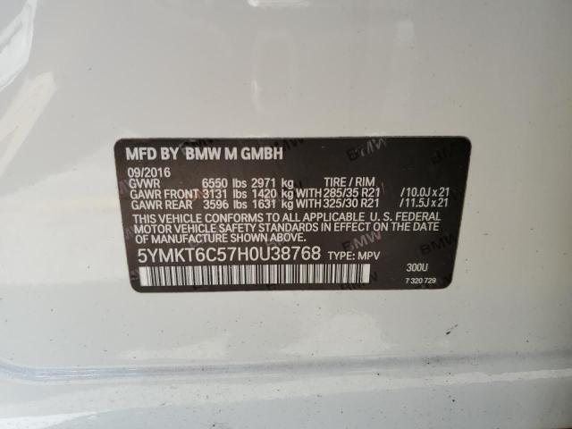 5YMKT6C57H0U38768 BMW X5 M