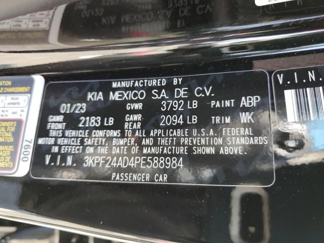 3KPF24AD4PE588984 KIA FORTE LX