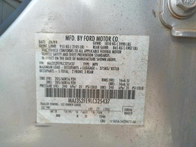 MAJ3S2FE9LC325437 Ford ECOSPORT S