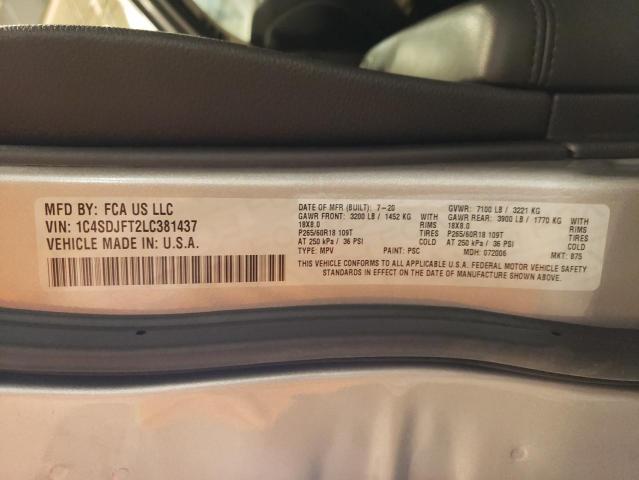 2020 DODGE DURANGO SS - 1C4SDJFT2LC381437