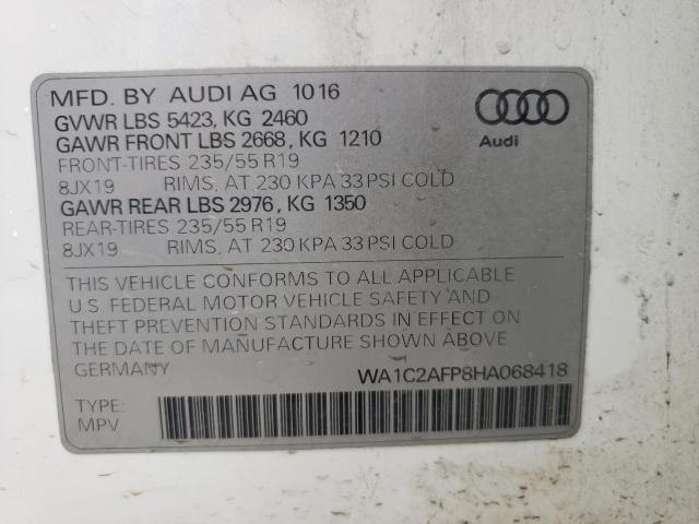 VIN WA1C2AFP8HA068418 2017 Audi Q5, Premium no.13