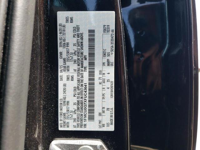 1FMCU0G7XFUC43641 Ford ESCAPE SE