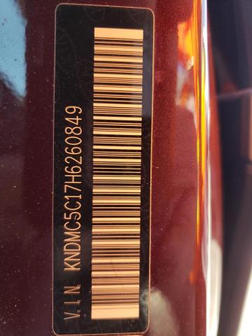 KNDMC5C17H6260849 KIA SEDONA EX